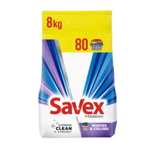 Savex Premium Whites & Colors, pulbere, 80 spălări