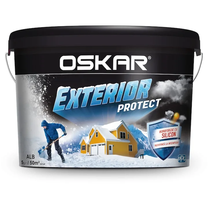 Oskar Protect, de exterior, albă