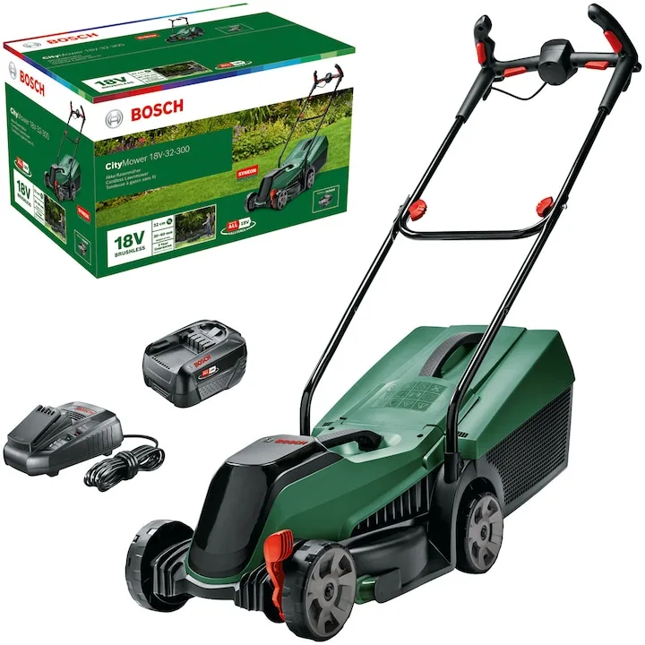 Bosch CityMower 18V-32-300 cu acumulator