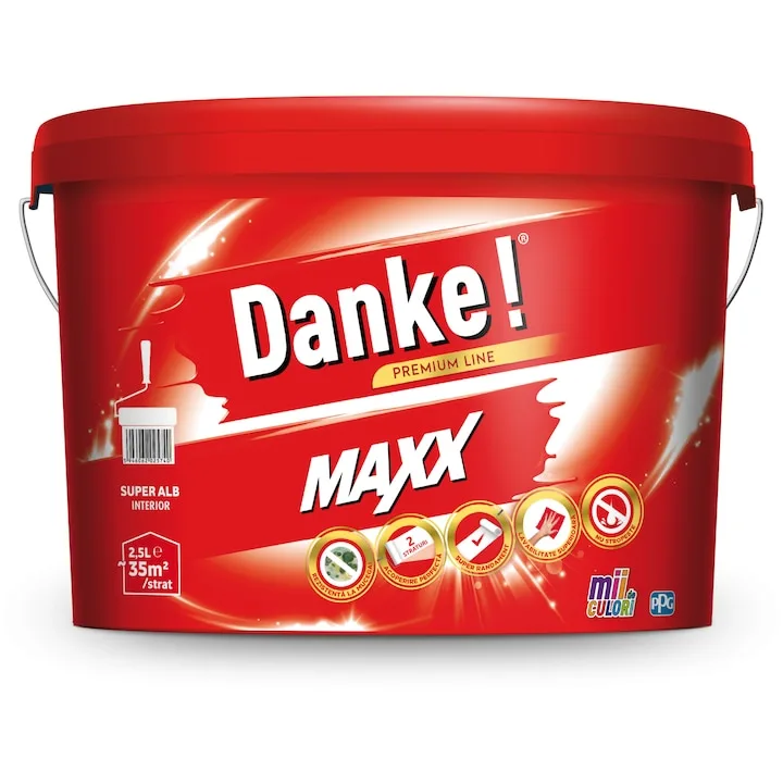 Danke Maxx, de interior, albă