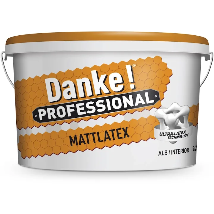 Danke Professional Mattlatex, de interior, albă