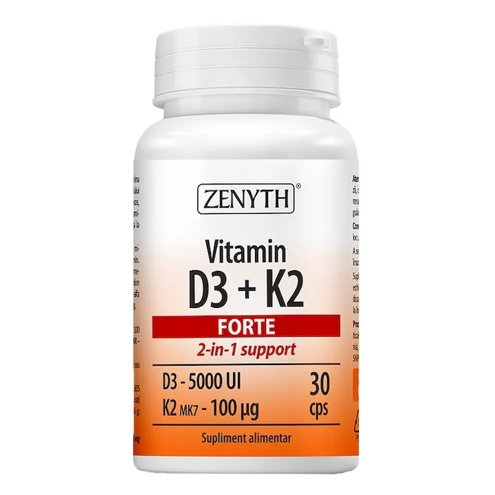 Zenyth Vitamin D3 + K2 Forte 5000 UI