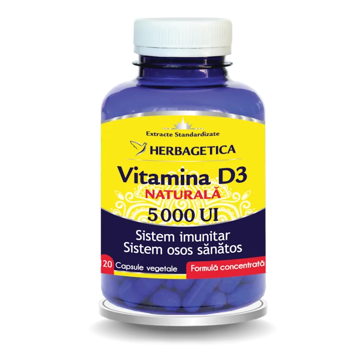 Herbagetica Detrix Forte Vitamina D3 5000 UI